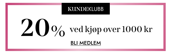 Kundeklubbkampanje 20 % rabatt ved kjøp for minimum 1000 kr