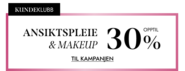Kundeklubbkampanje rabatt på hudpleie og makeup