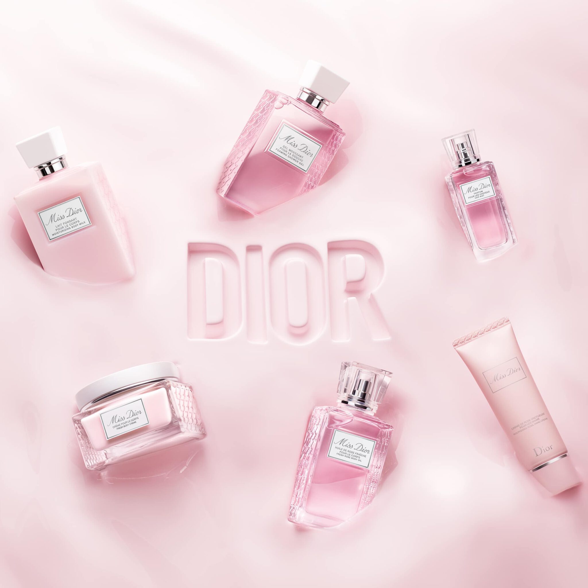 Miss dior fresh rose hotsell body oil