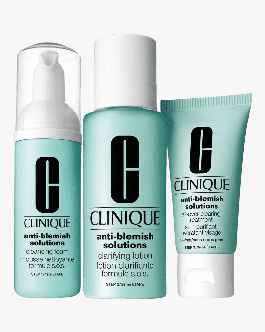 Clinique Anti-Blemish Solutions 3-Step Skin Care System 180ml - Fredrik