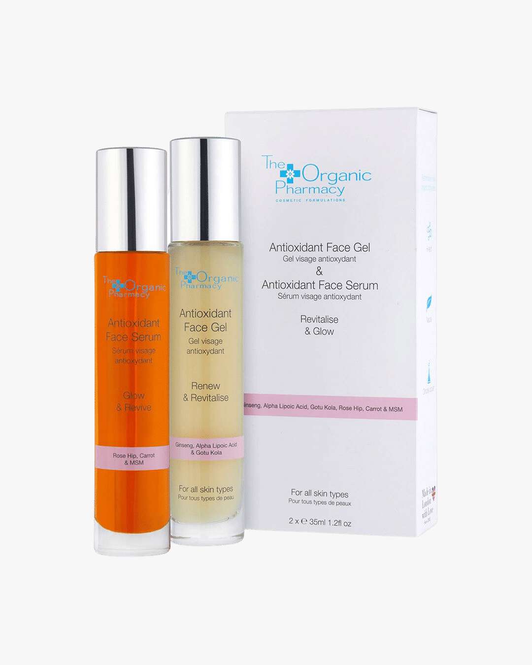 The Organic Pharmacy Antioxidant Face Serum + Antioxidant Facegel 70 ml