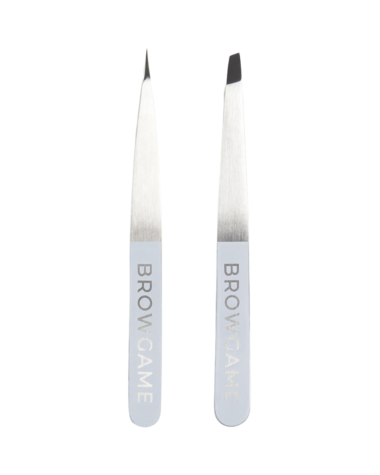 Duo Pack Pointed + Slanted Original Tweezer White