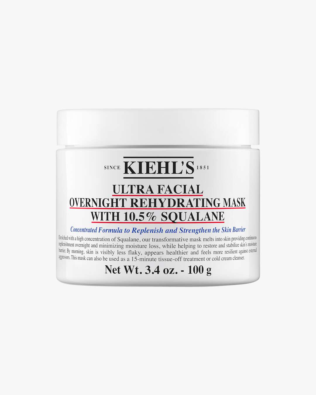 Ultra Facial Overnight Rehydrating Mask with 10.5 % Squalane (Størrelse: 100 ML)
