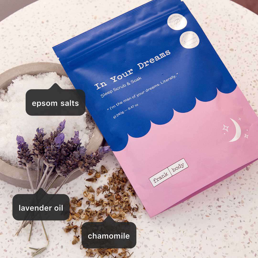 frank body In Your Dreams Sleep Scrub And Soak 240 g Fredrik & Louisa