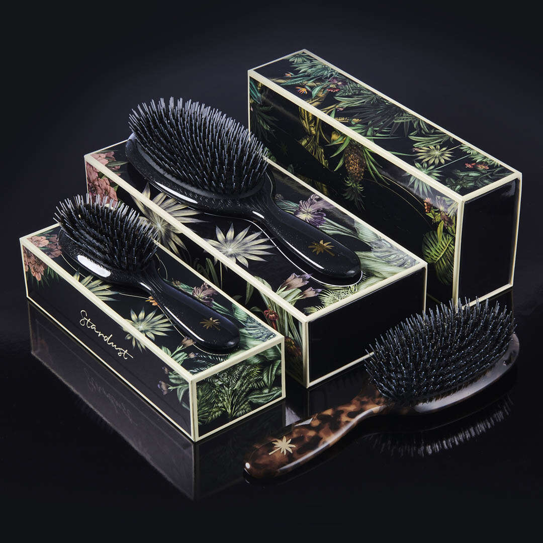Fan Palm Hair Brush Large Stardust Fredrik & Louisa