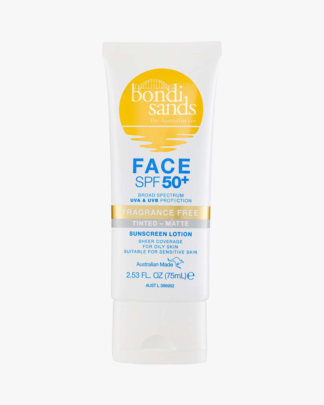 Bilde av Fragrance Free Matte Tinted Face Lotion Spf 50+ 75 Ml