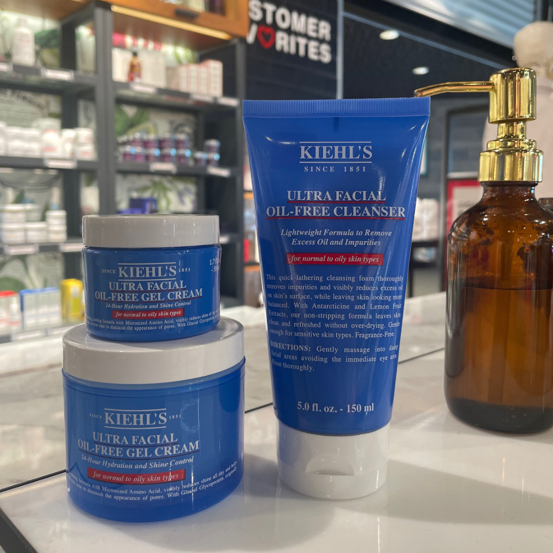 Kiehl's Ultra Facial Gel Cream og Oil Free Cleanser