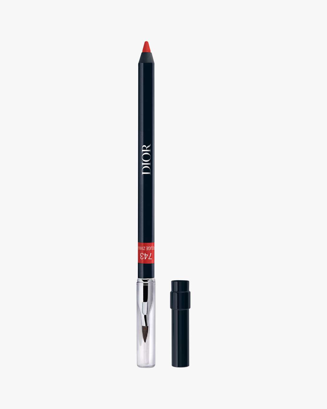 Bilde av Rouge Dior Contour No-transfer Lip Liner Pencil 1,2 G (farge: 743 Rouge Zinnia)
