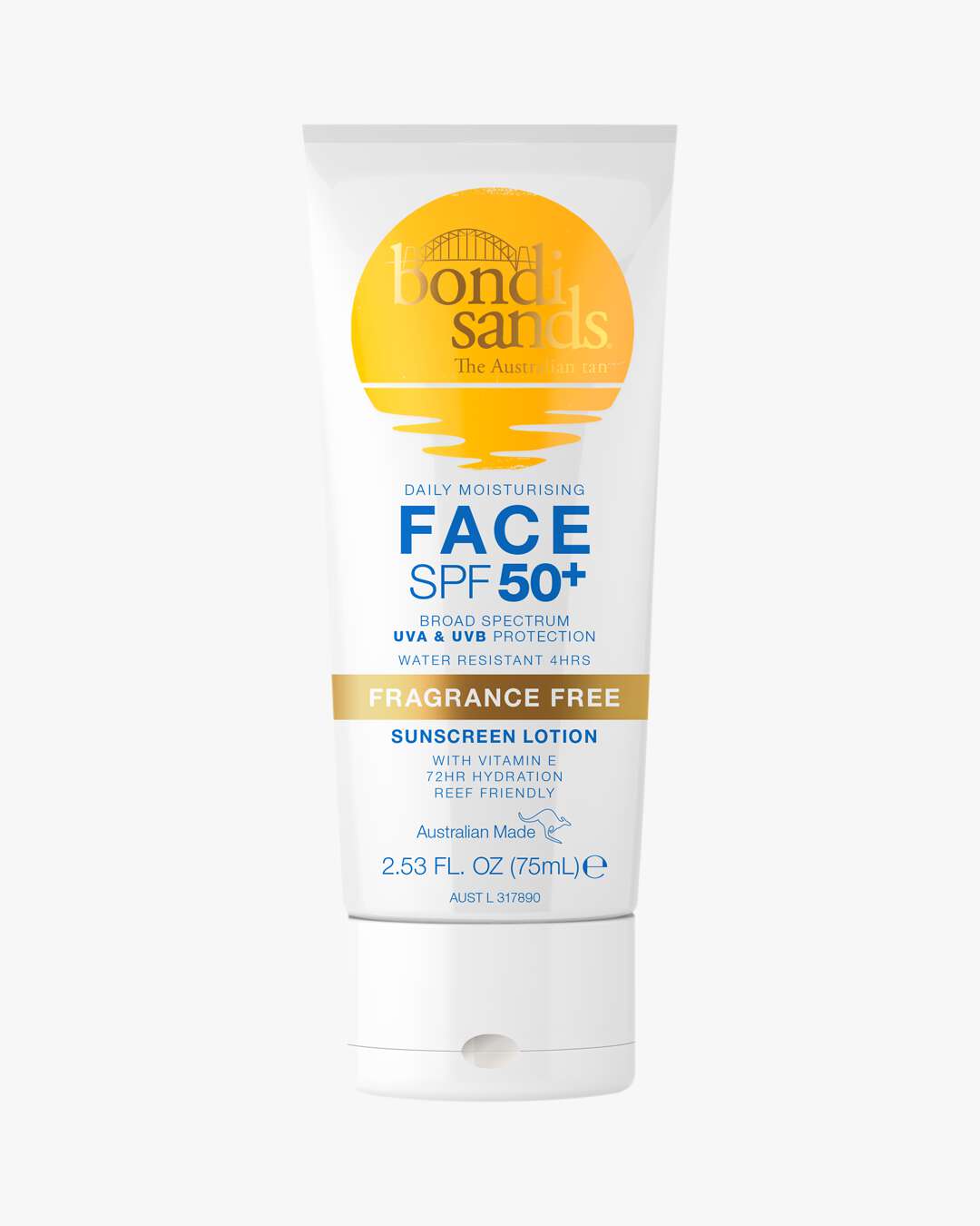 Fragrance Free Face Sunscreen Lotion SPF 50+ 75 ml