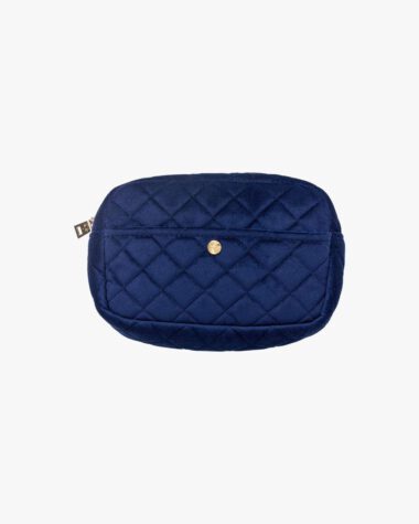 Produktbilde for Velvet Beauty Bag Midnight Blue Medium hos Fredrik & Louisa