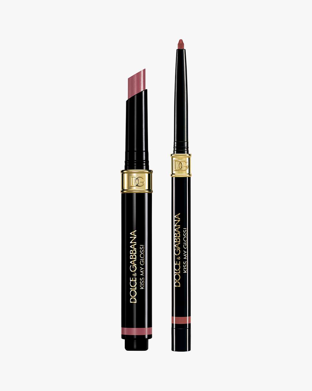 Kiss My Gloss! 4D Gloss Stick & Lip Liner Duo 1,1 g (Farge: 02 Mauve)