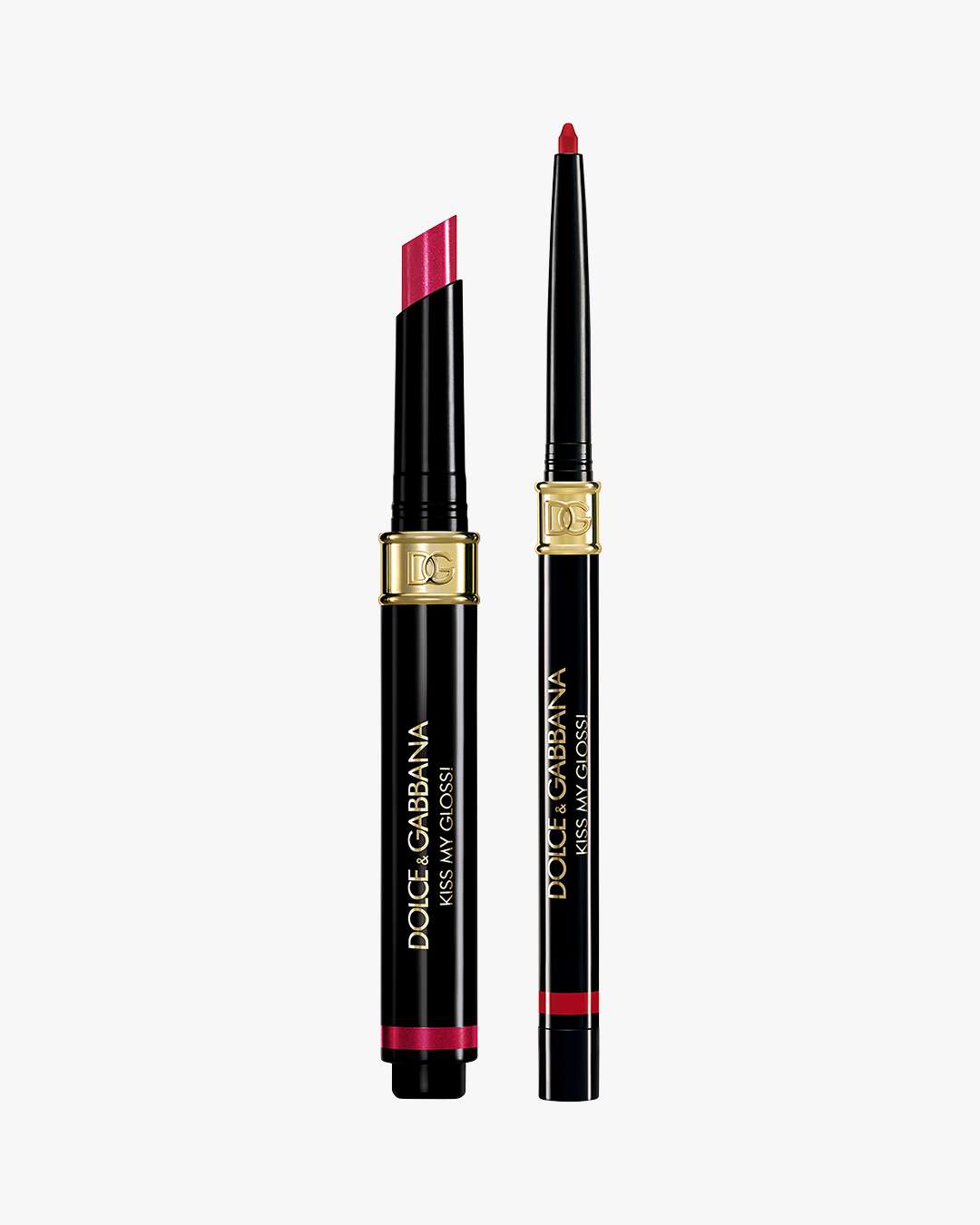 Kiss My Gloss! 4D Gloss Stick & Lip Liner Duo 1,1 g (Farge: 05 Red)