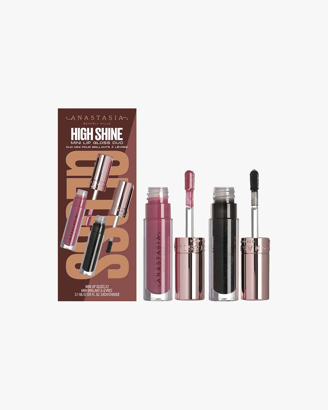 Mini Lip Gloss Duo (Farge: Pulse + Phantom)