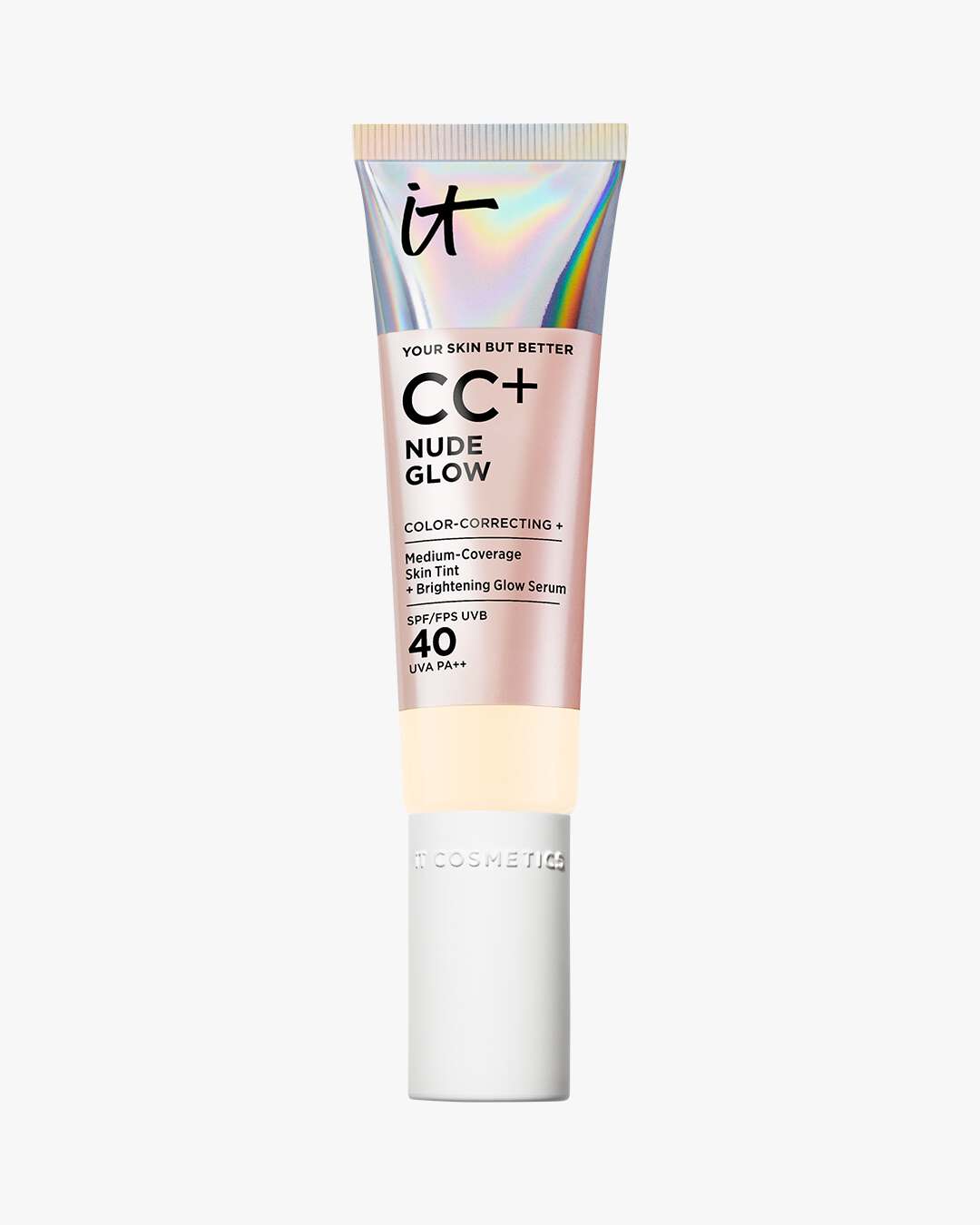 CC+ Nude Glow Lightweight Foundation + Glow Serum with SPF 40 32 ml (Farge: Fair Ivory (W))