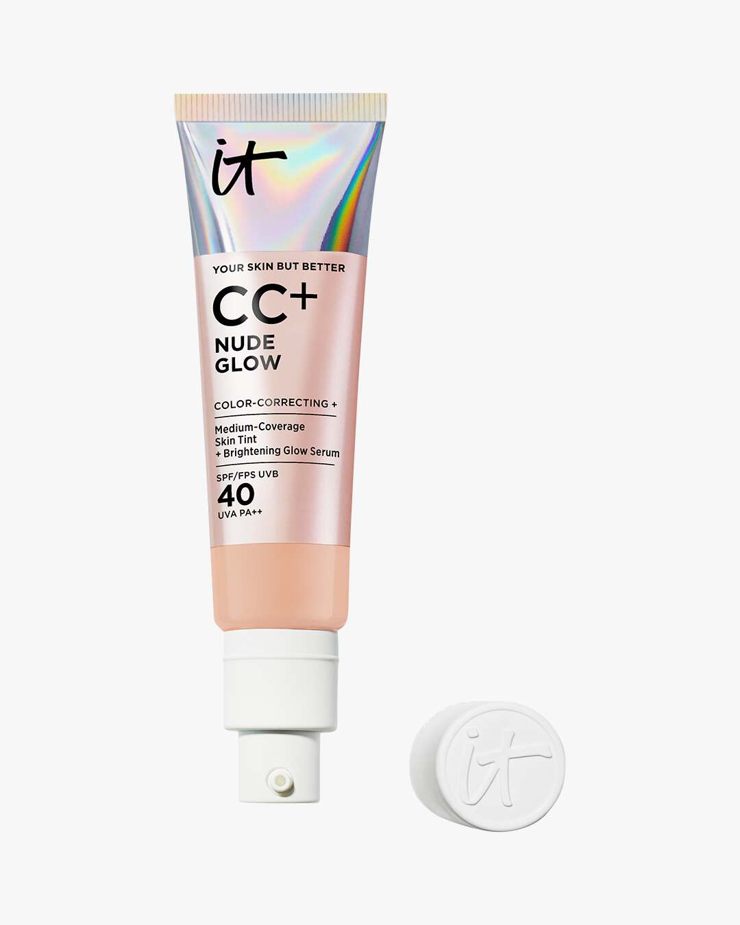 CC+ Nude Glow Lightweight Foundation + Glow Serum with SPF 40 32 ml (Farge: Neutral Medium (N))