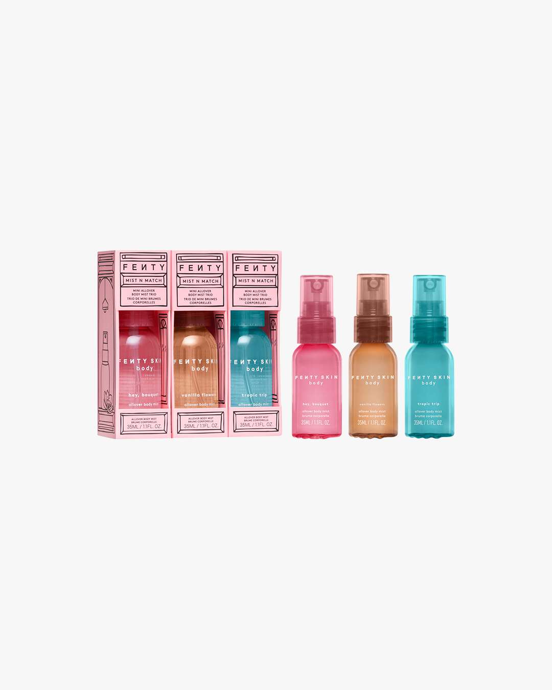 Produktbilde for Mist'n'Match Allover Body Mist Trio 3 x 30 ml hos Fredrik & Louisa